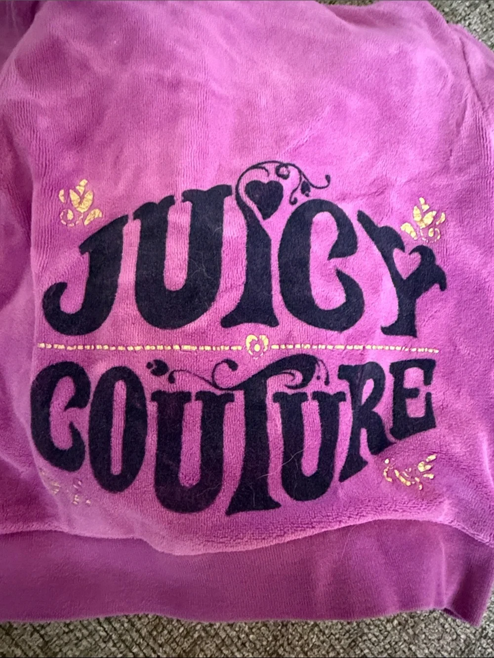 Juicy Couture Pink Girls Velour Hoodie & Pants Matching Set